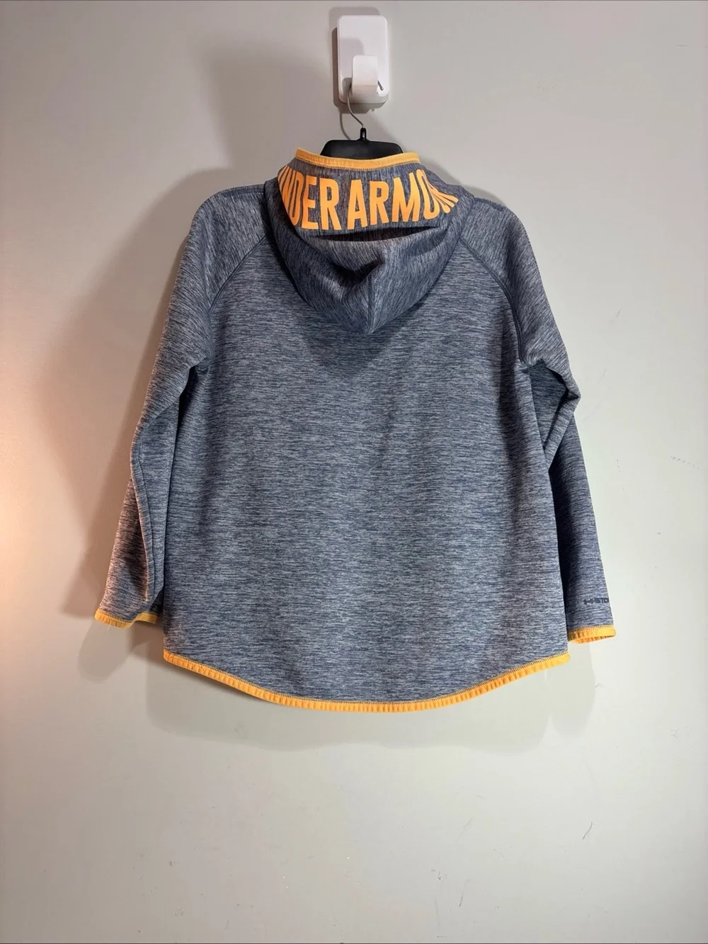 Under Armour Kids' blue & Yellow Logo Hoodie. 1251